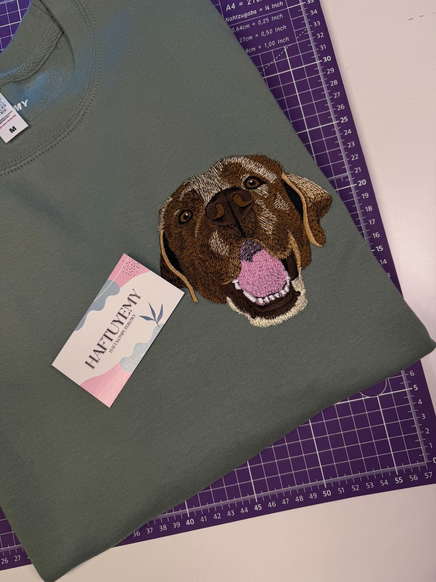 A sweatshirt with your pet's image