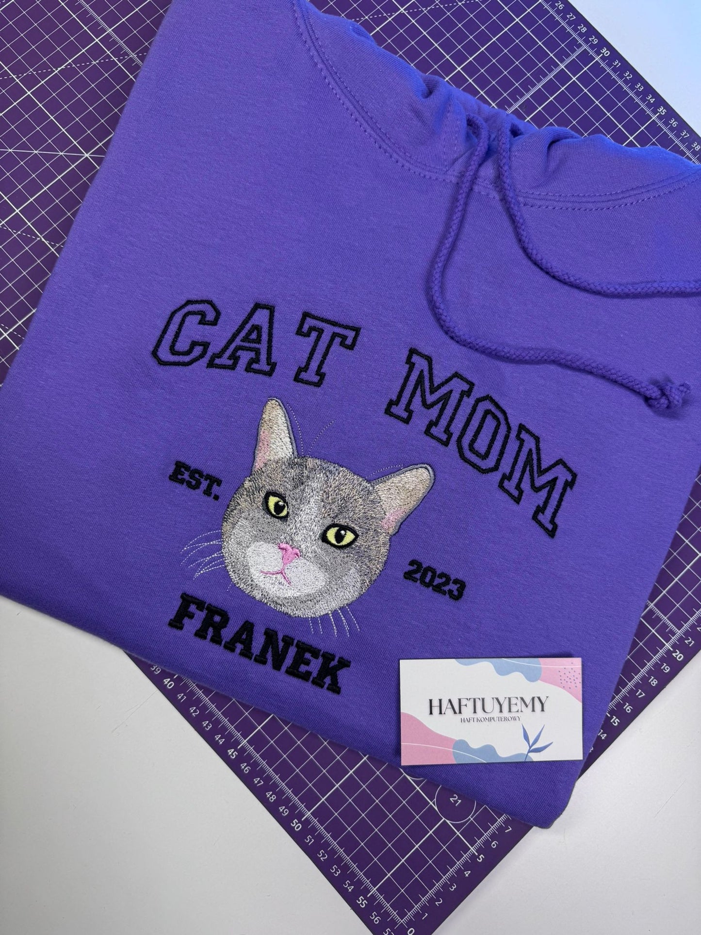 CAT MOM / CAT DAD - Koszulka z podobizną twojego pupila i napisem