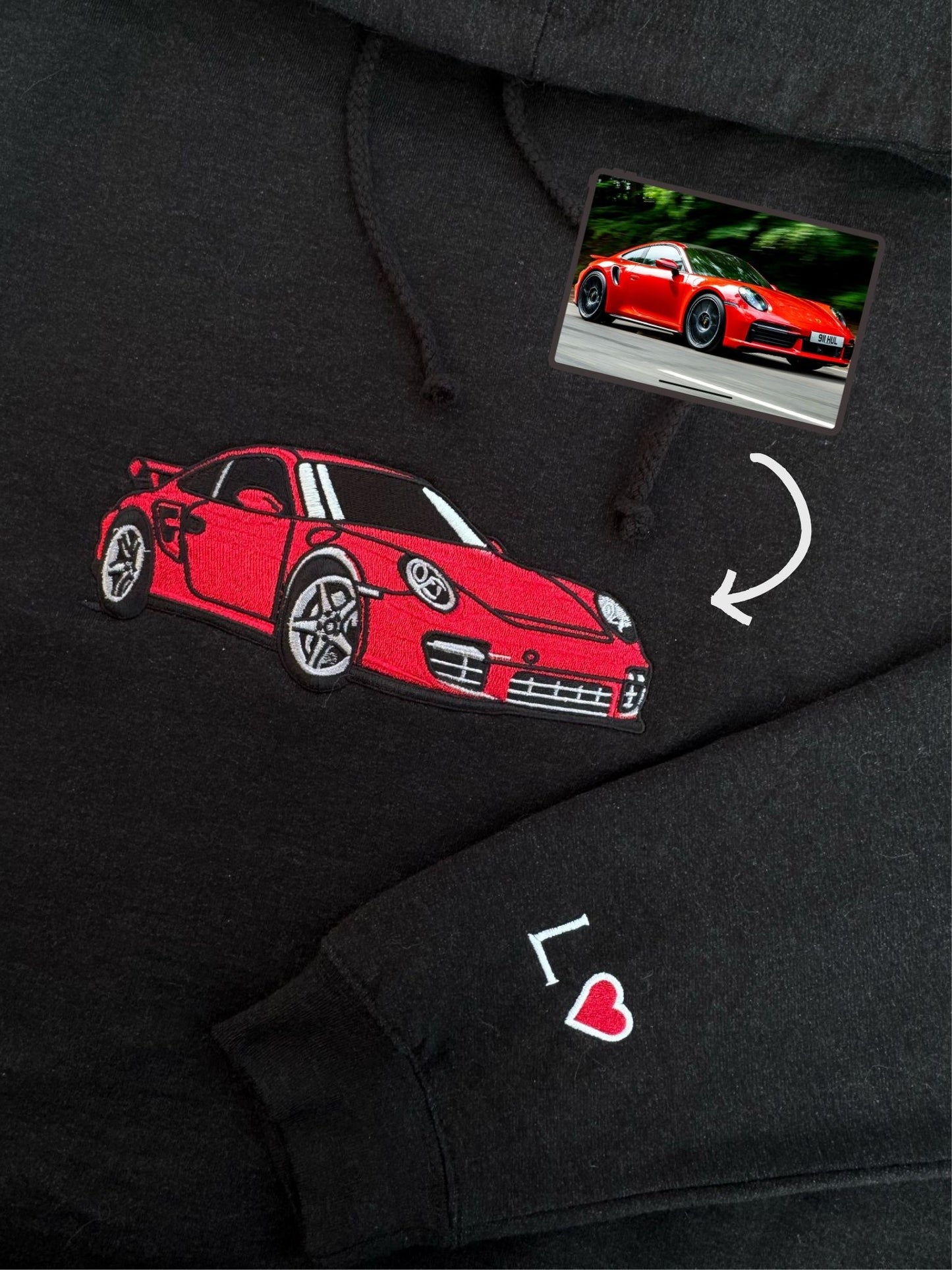 Bluza z haftem Twojego samochodu