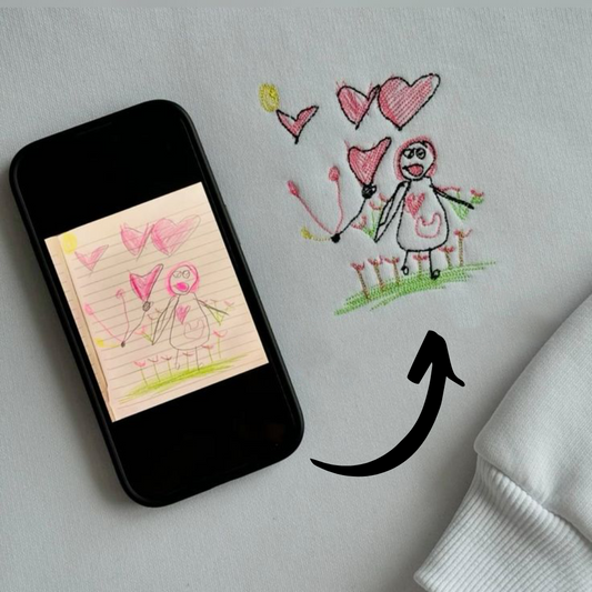 Bluza z haftem rysunku Twojego dziecka