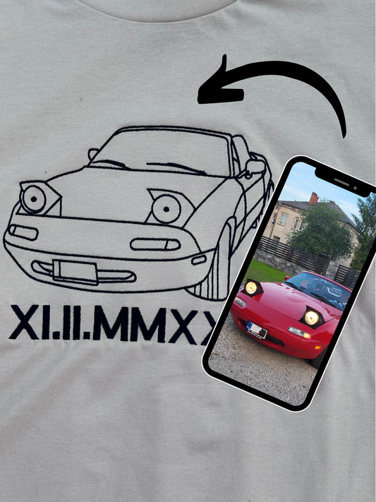 Koszulka z outlinem ze zdjęcia