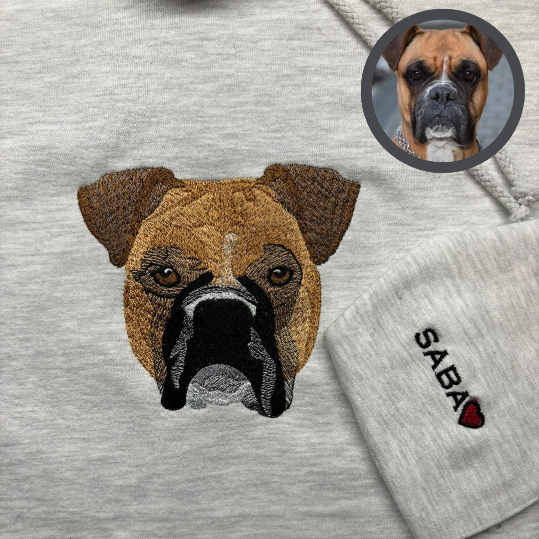 A sweatshirt with your pet's image