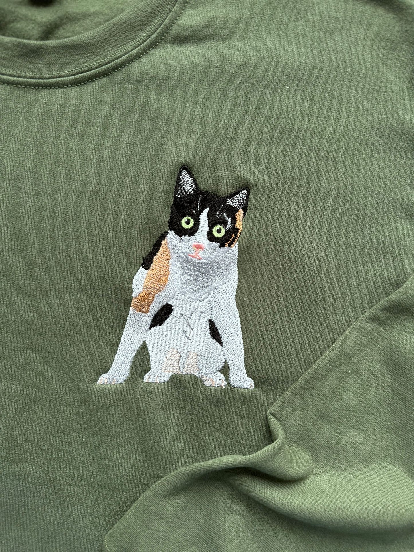 A sweatshirt with your pet's image