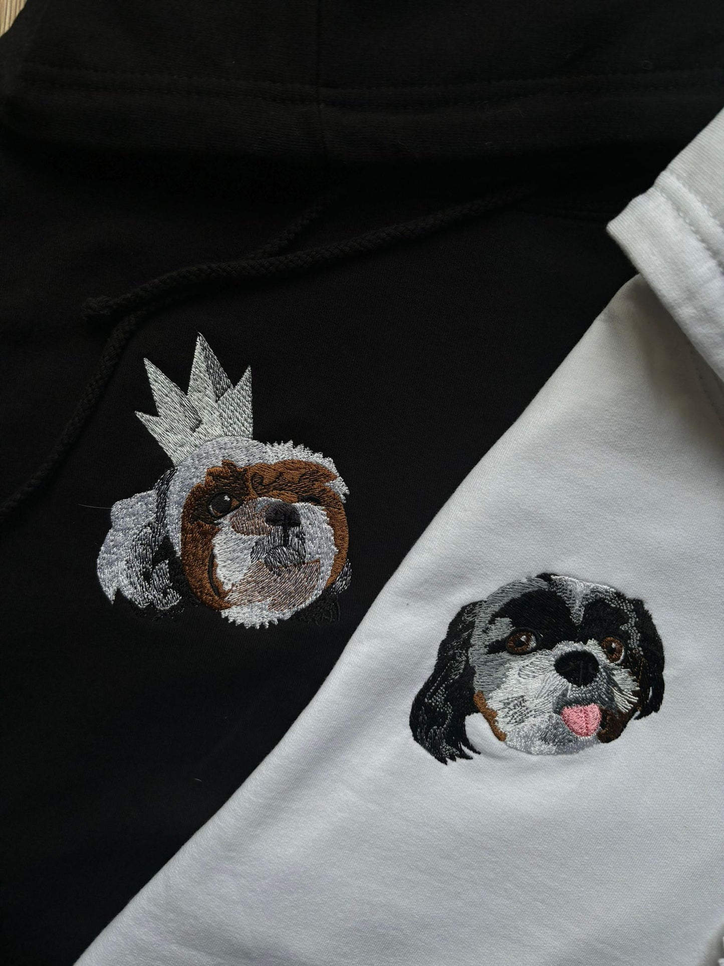 A sweatshirt with your pet's image