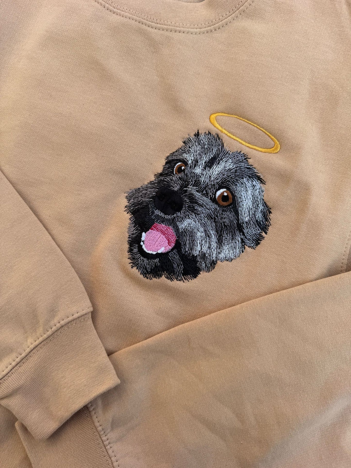 A sweatshirt with your pet's image