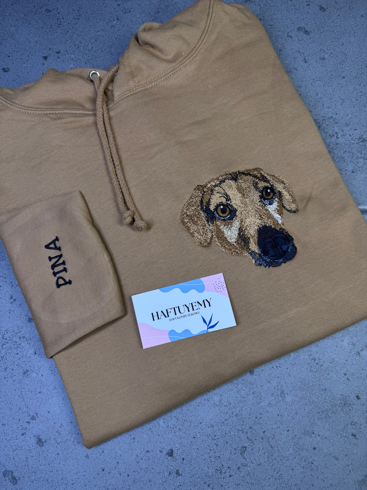 A sweatshirt with your pet's image