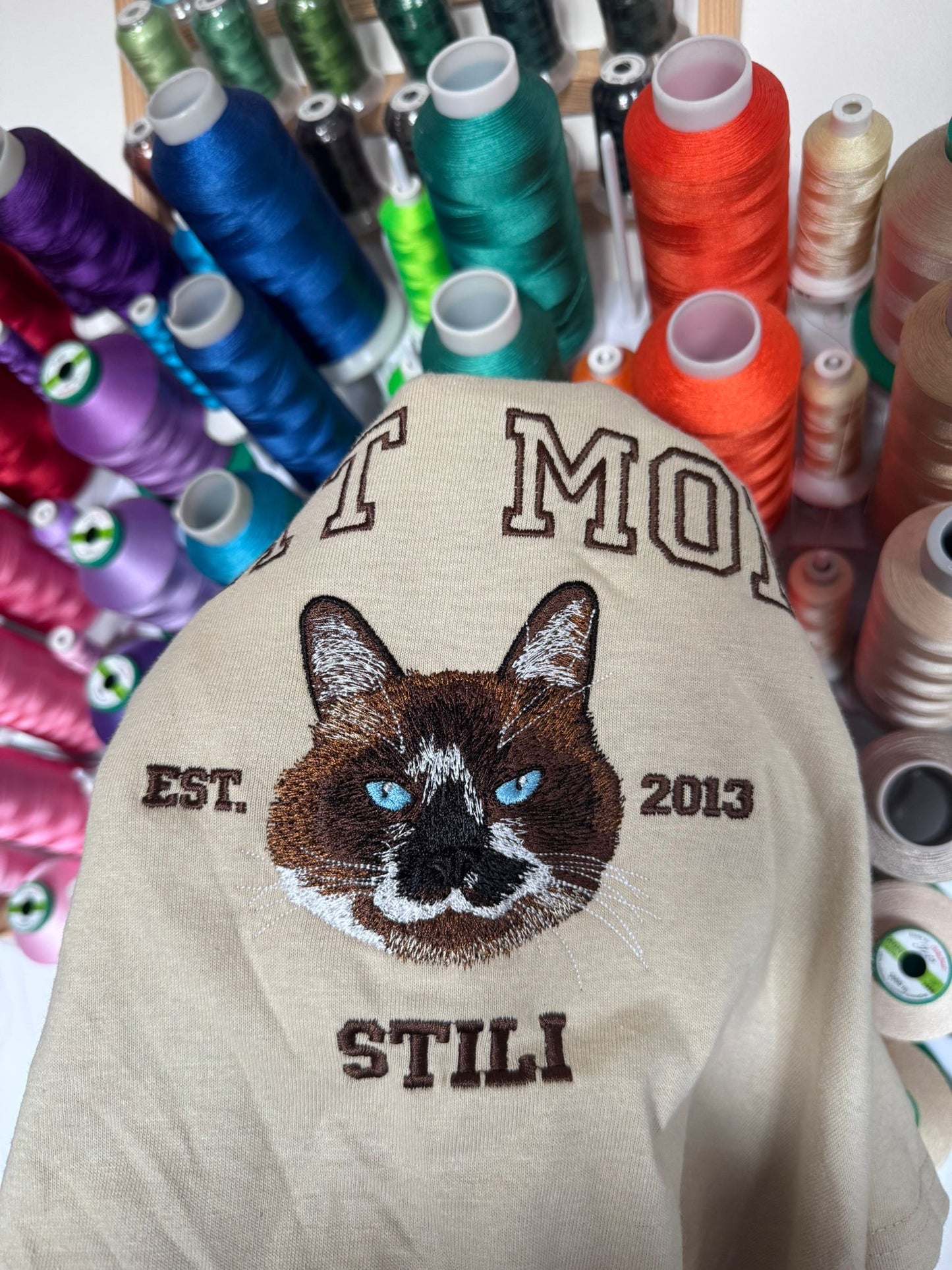 CAT MOM / CAT DAD - Koszulka z podobizną twojego pupila i napisem