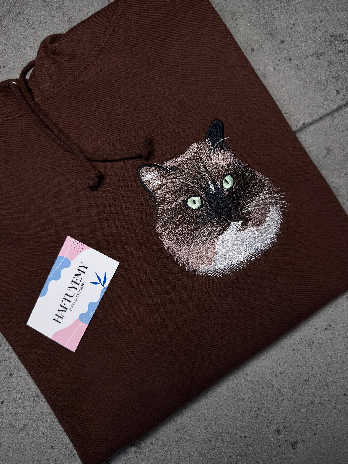 A sweatshirt with your pet's image