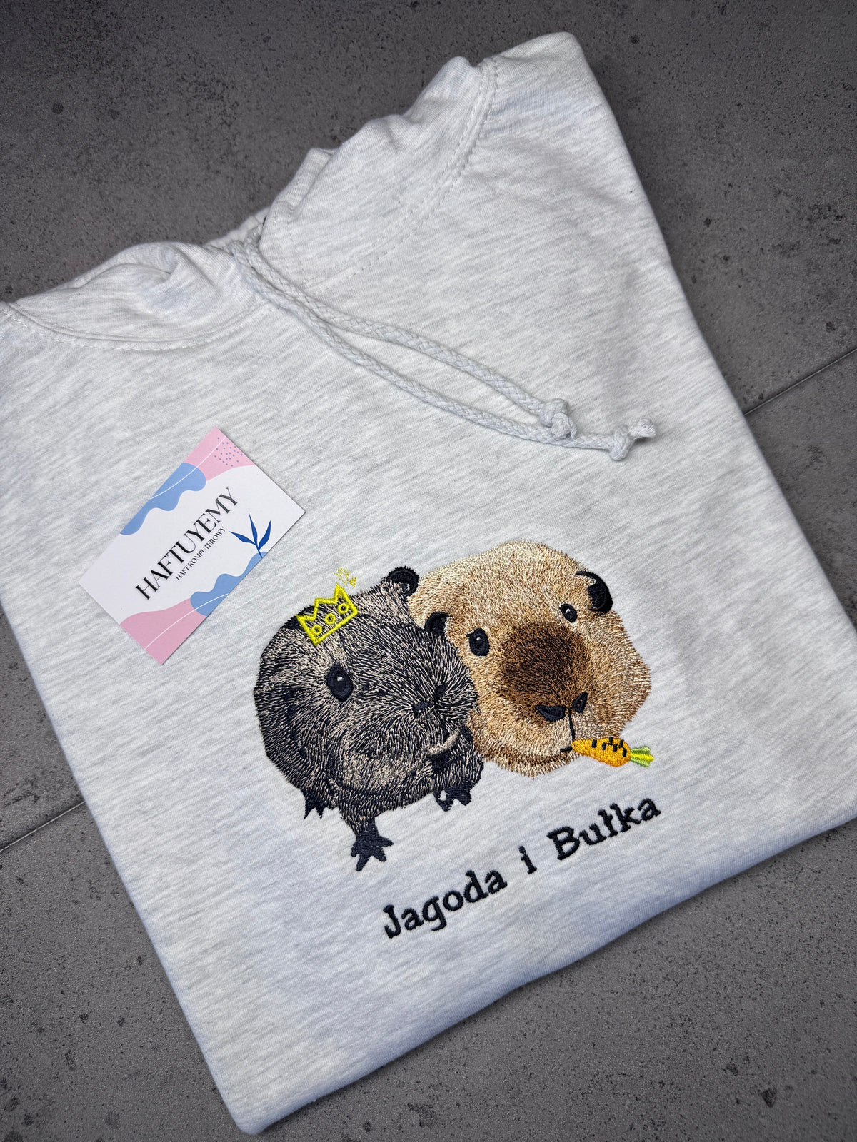 A sweatshirt with your pet's image