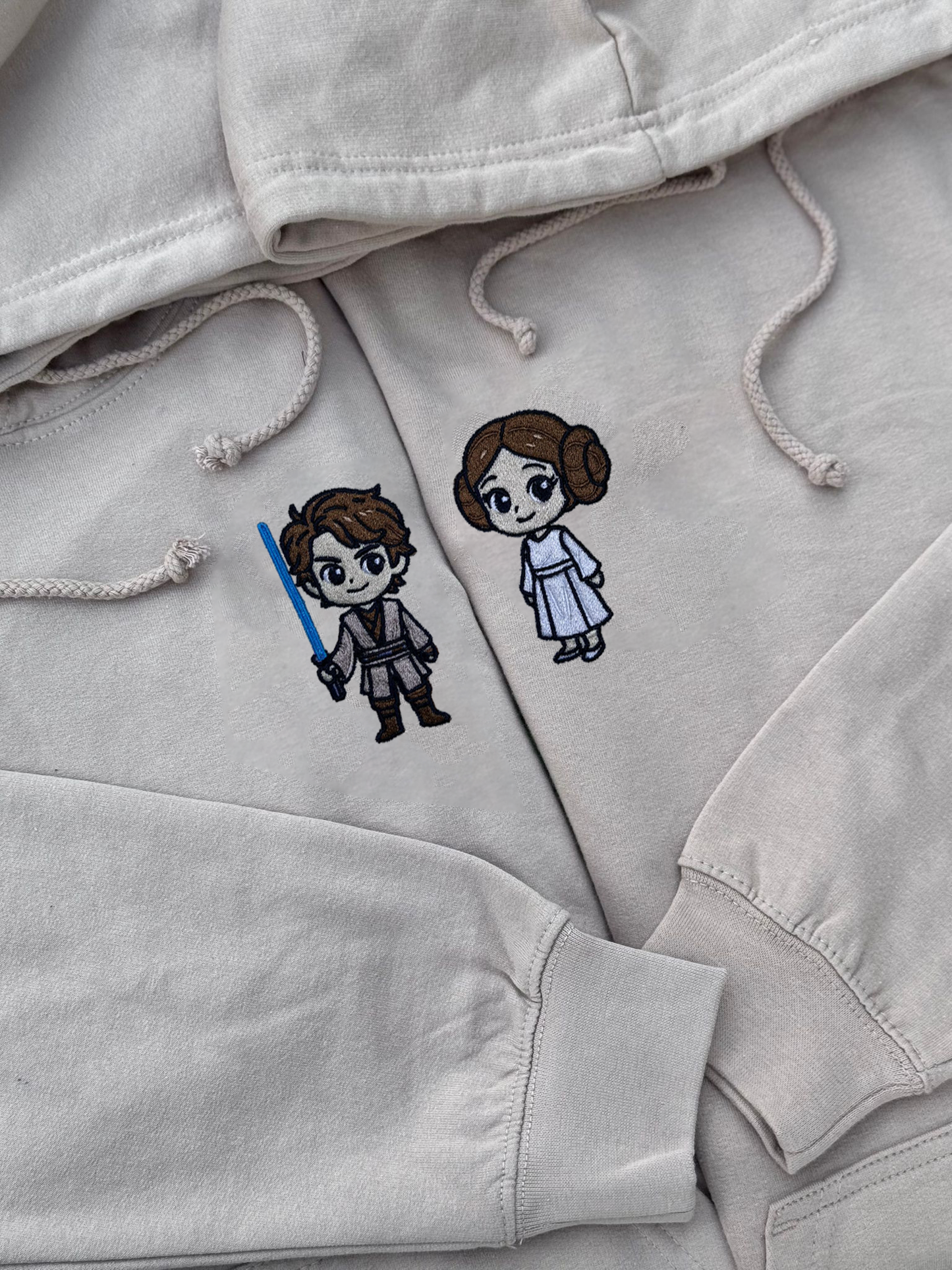 Komplet bluz - matching ( inspirowana Anakin i Leia)