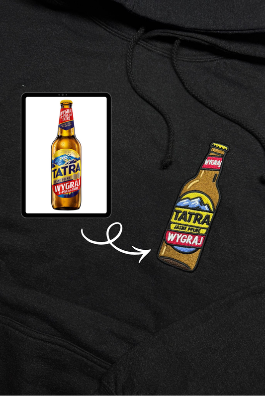 Bluza z haftem butelki / puszki