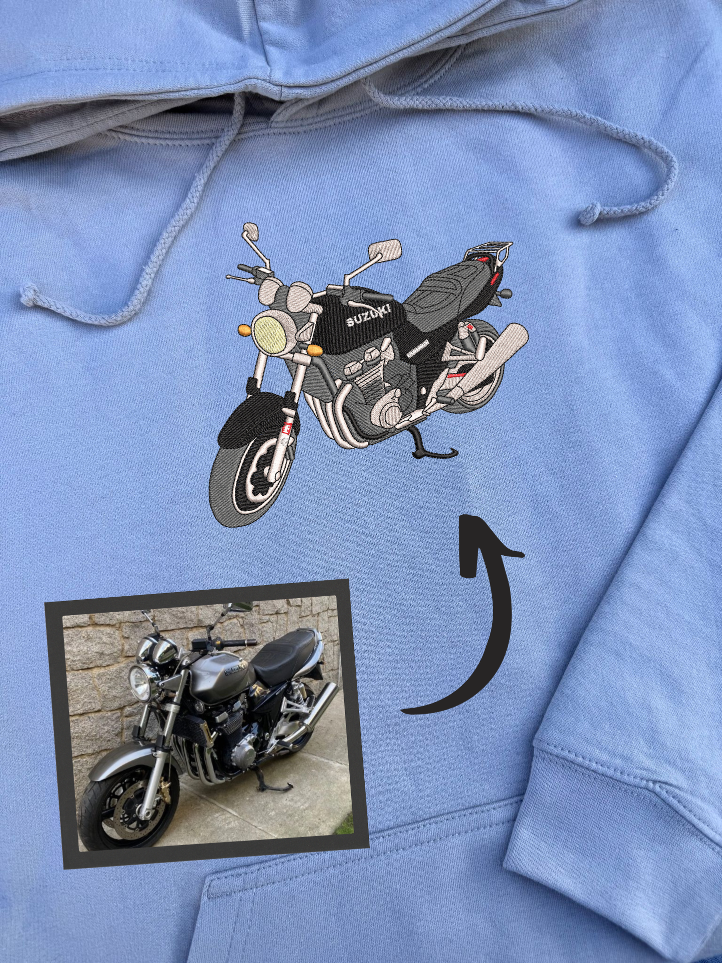 A sweatshirt with your pet's image