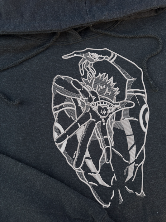 Bluza Anime - Inspirowany wzór z anime Jujutsu Kaisen (Sukuna back)