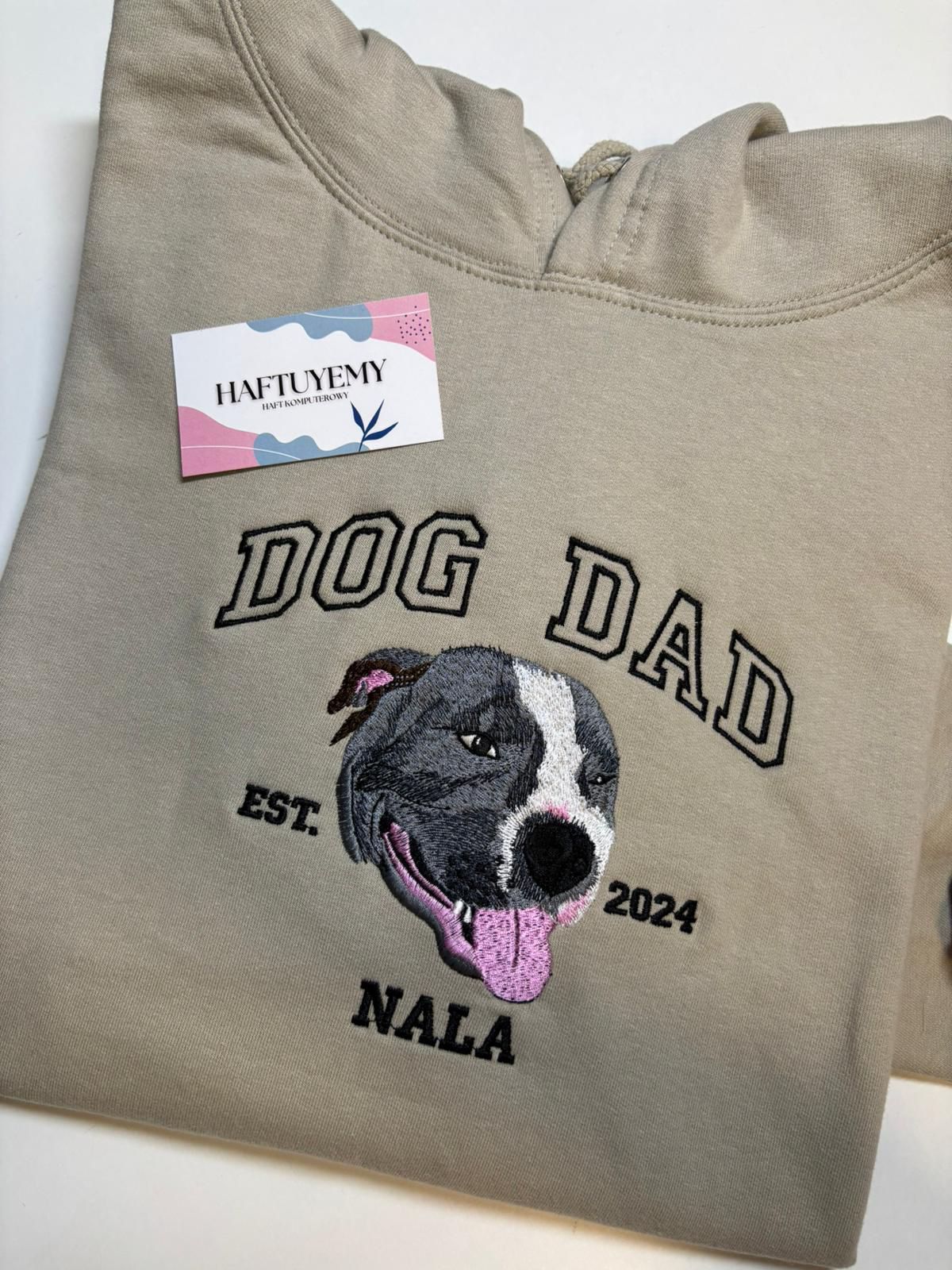 A sweatshirt with your pet's image