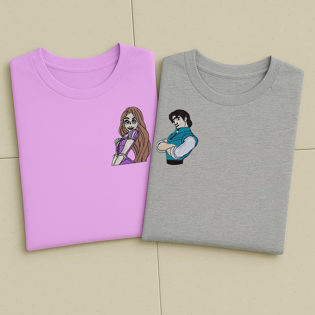 Komplet koszulek - matching ( inspirowana Zaplątani)