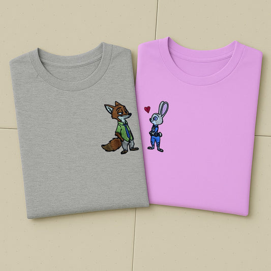 Komplet koszulek - (Królik i lis v3)