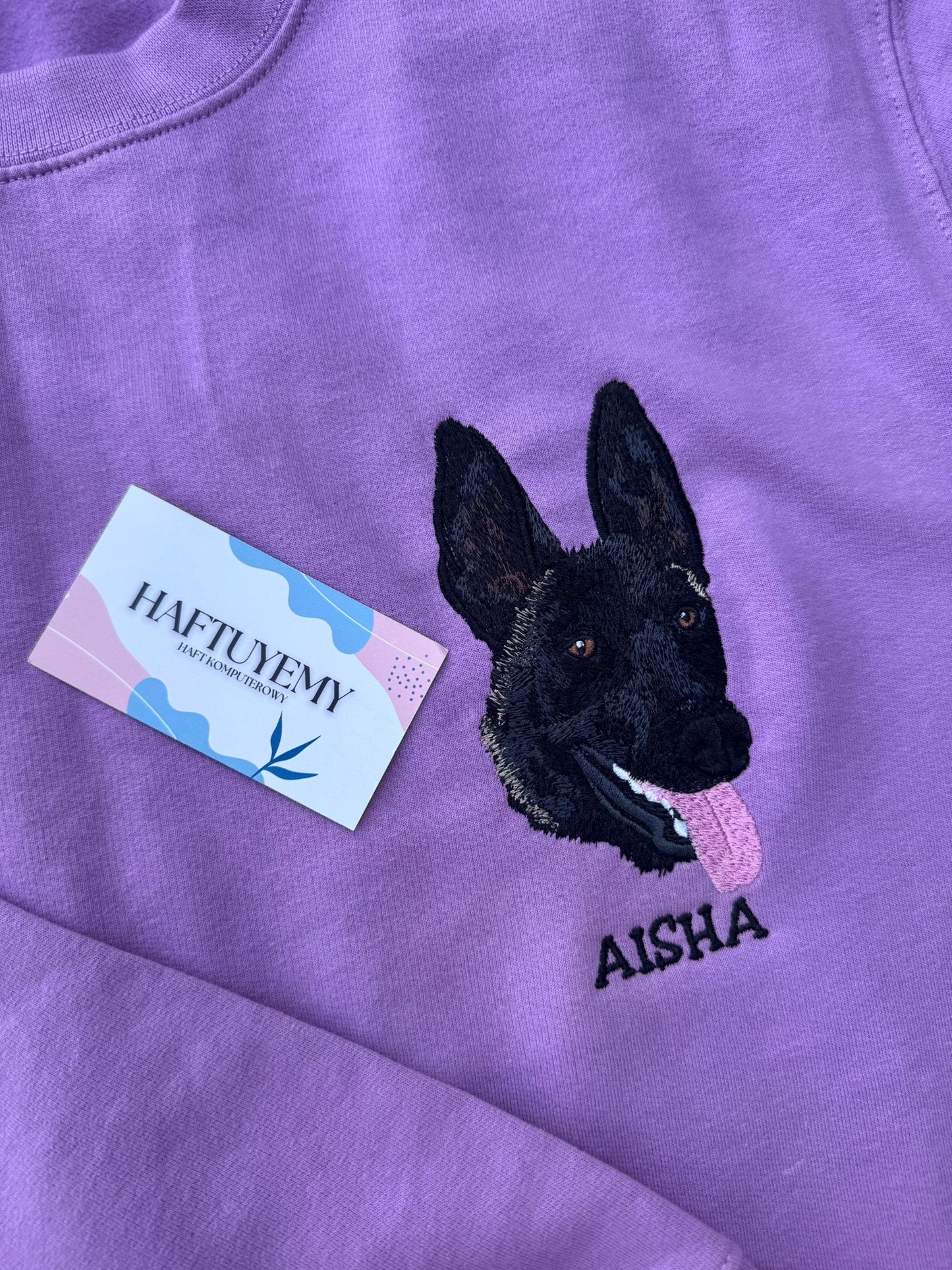 A sweatshirt with your pet's image