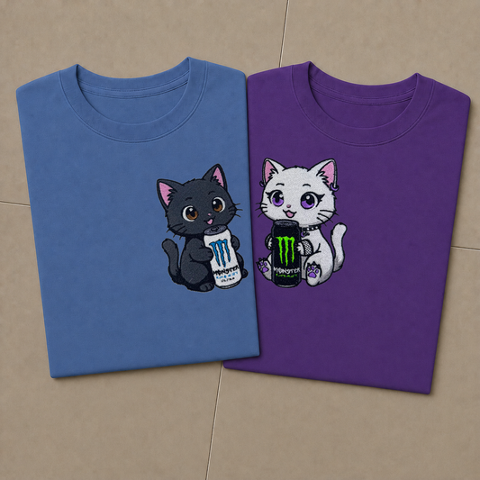 Komplet koszulek - matching (Goth kittens)
