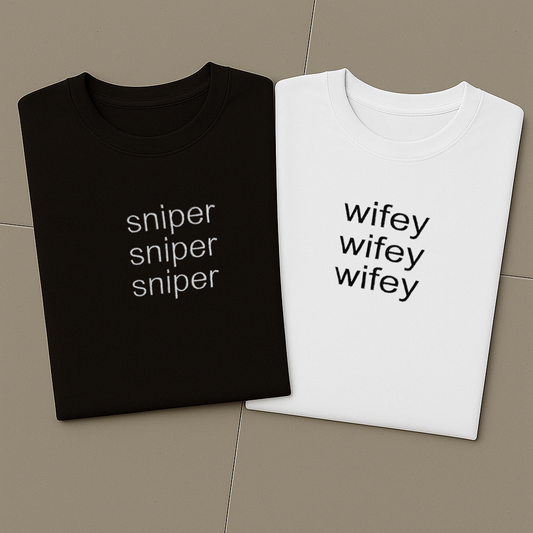 Komplet koszulek - (Sniper x Wifey)